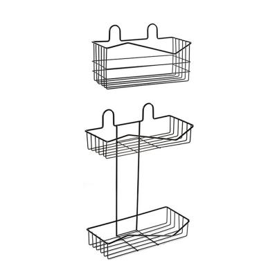 China Wholesale Viable Wall Mounted Storage Organizer Hot Sales Metal Wire Rack Hanging Basket Set for sale