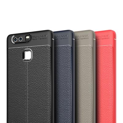 China Soft Litchi Leather Case For Huawei P9, High Quality Tpu Mobile Phone Case Cover For Huawei P9 Plus for sale