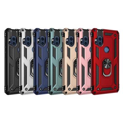 China Anti Drop Shockproof Hard PC Kickstand Ring Holder Kickstand Back Phone Case For Moto G7 Power for sale