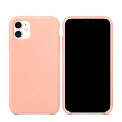 China With Microfiber Lining Original Logo Silicone Phone Case For iPhone 11 XI 2019 6.1 inch Envelope for sale