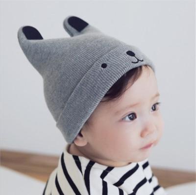 China High Quality Baby Knitted Cute Animal Beanie Hat Kids Children Hats Colorful Waterproof Quality Winter for sale