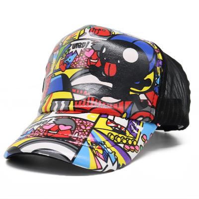 China breathable & Men's Hats And Caps Cartoon Character Trend Fashion Sports Baseball Cap All-match Waterproof Trucker Hat New With Mesh for sale