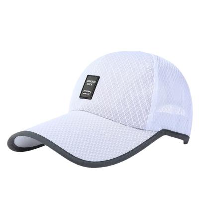 China Sun Baseball Summer Hat Ultron Customized Elastic Breathable Elastic Mesh Soft Adjustable Hat for sale