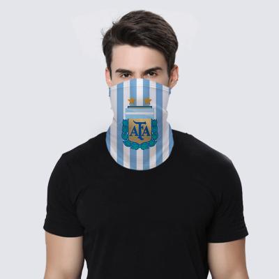 China breathable & World Cup Team Emblem Multifunctional Riding Face Towel Ear Mask Waterproof Hanging Dustproof Outdoor Scarf for sale