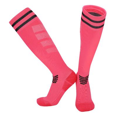 China QUICK DRY Youth Sports Football Padded New Stripes Socks And Socks Mens Tight Grip Sports Stockings for sale