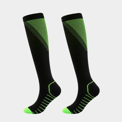 China QUICK DRY Unisex Long Tights Outdoor Grip Compression Socks With Embroidered Patterns, Sublimation Professional Soccer Recycling Socks for sale