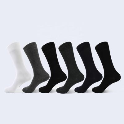 China High Quality Professional Breathable Four Seasons Solid Color Abrasion Resistance Custom Sublimation Crew Socks Bamboo Dress Socks for sale