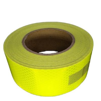 China Fluorescent Yellow Green Reflective Tape Adhesive 3M for Truck Crystal Reflectors for sale