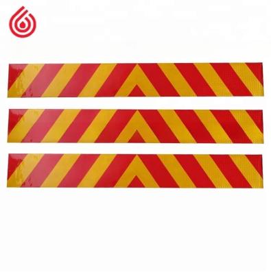 China Customized 20cm x 1.5 meter Chevron Reflective Rear Sticker for Trailer and Customized for sale