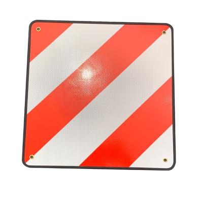 China 50*50 cm High Reflection Truck Reflector Aluminium Safety Warning Sign voor Spanje en Italië Te koop