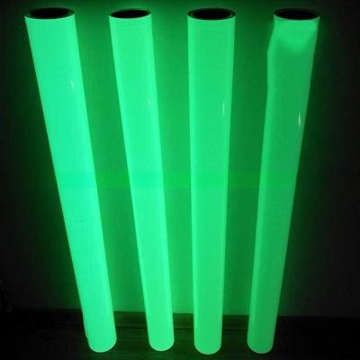 China Indoor Door Instruction Customized Glow Tape Photoluminescent Film Luminous Vinyl Waterproof Green/Blue/Yellow for sale