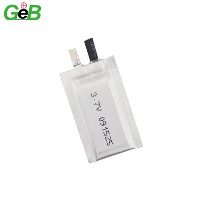 China Rechargeable Ultra Thin Toys Lipo Battery 091525 3.7v 15mah Lithium Polymer Battery For Smart Card for sale