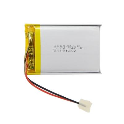 China Home appliance hot sale 402332 lipo 3.7v battery 240mah for digital devices for sale