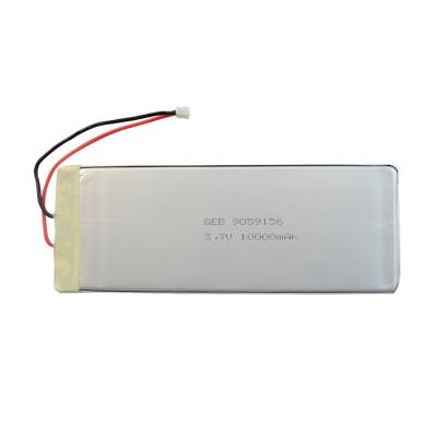 China Toys High Capacity Lipo Battery 3.7V 9059156 Lithium 10000mAh Lithium Polymer Battery 10Ah Rechargeable Cell for sale