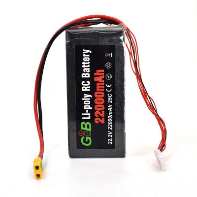 China Machine - Long Cycle UAV Crating 25C 6S 22.2V 22000mAh High Lipo Battery For RC Model Agriculture Drone for sale