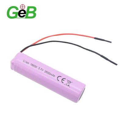 China Hot Sale Li-ion Rechargeable Battery INR18650 3.7v 2600mAh GEB Li Ion 18650 Battery With PCB Discharge High Quality Lithium 3.7V NCR18650 3.7v 2600mAh 3500mAh 3C 5C Rechargeable Battery 3.7V for sale