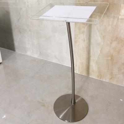 China Modern Custom Perspex Church Podium / Lectern Glass Lectern For Church for sale