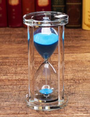 China Other Various Designs Are Available Custom Virtual Glass Gifts Colorful Water Hourglass Timer Clock Rotation for sale