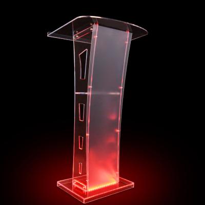 China Wholesale Contemporary New Style Detachable Church Lectern Acrylic for sale