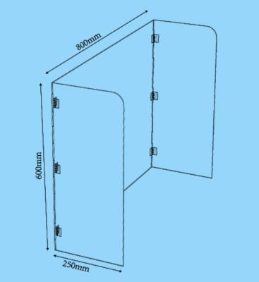 China Eco-Friendly Acrylic Shield Sneeze Guard For Counter, Clear Sneeze And Cough Protective Barrier Shield Guard For Countertops, Reception for sale