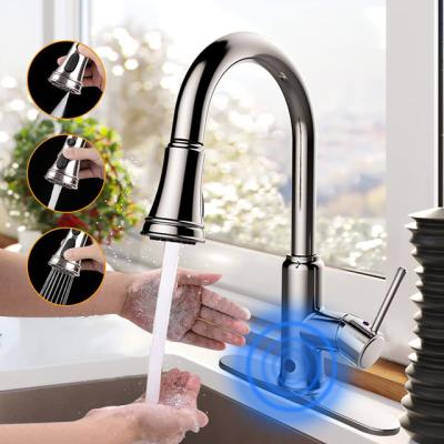 China Sense Faucets Washroom Deck Mount Brushed Automatic Faucet Water Faucet Sensor for sale