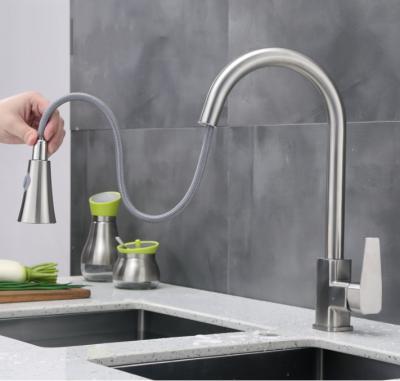 China Thermostatic Faucets Wholesale 304 Stainless Steel Faucet Easy Pull Out Hot With Cooling Faucet for sale