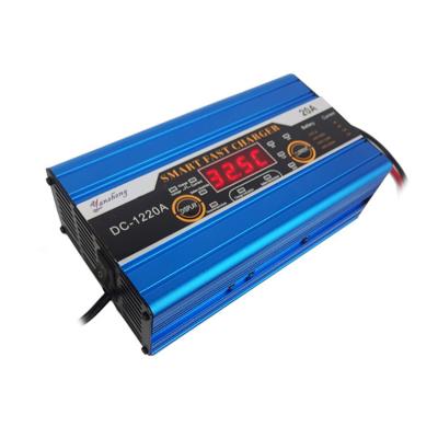 China 12V 12V 20A 200ah Standard Auto Battery Charger Digital Display Lead Acid Battery Charger 20A Car Battery Charger for sale