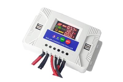 China Solar Charger Controller 30A PWM Charging Controller 12/24V 30A Solar Charge Controller with 2.1A USB and Display for sale