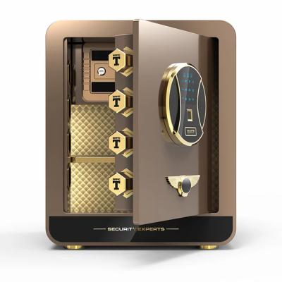 China Fingerprint Safe Electronic Digital Security Fingerprint Safe Home Office School Office School Gun Money Safe Ammunition Jewelery Bank OUBAO Steel Hidden Office Hotel Lock Box for sale