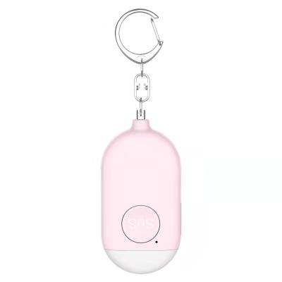 China OUBAO Bank Custom Home Personal Alarm Office Hotel Security Self Defense Key Chain Products For Woman Safety With LED Flashlight for sale