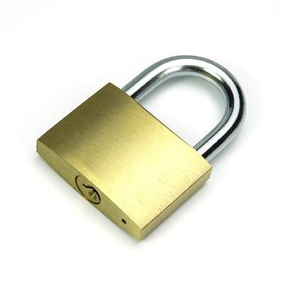 China Home Hotel Office Bank Security Door Lock Gold Silver Steel Padlock for sale