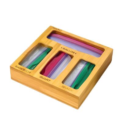 China Europe Wood Food Storage Plastic Bag Boxes Solid Bamboo Box for sale