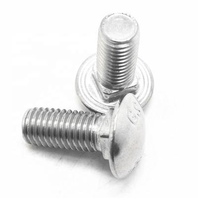 China 304 Stainless Steel 304 Din 603 Stainless Steel Series Neck M6X12mm Head Square Carriage Bolt for sale