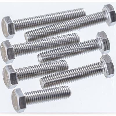 China Stainless Steel DIN933 2205 M20*70mm Full Stainless Steel Hex Thread Bolt for sale