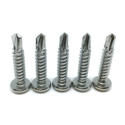 China Stainless Steel SS 304 Pan Head ST6.3x25 Self Drilling Cross Screw for sale