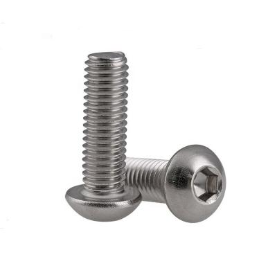 China ISO7380 304 Pan Head Hexagon M2*3mm Stainless Steel Machine Screws for sale