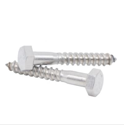 China HEX Stainless Steel SS304 Din571 M6X70 Wood Hex Head Screws for sale