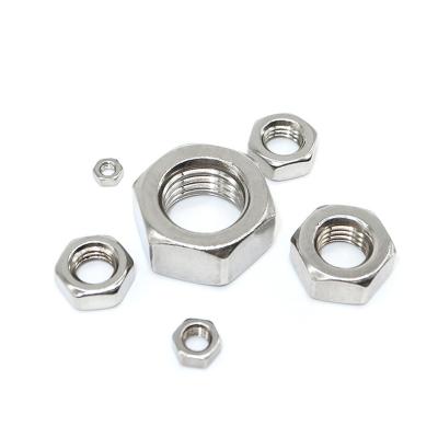 China Heavy Industry M4 M30 Stainless Steel SS304 SS316 SS316L Hex Nut for sale