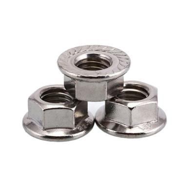 China Heavy Industry Stock More 316 Stainless Steel Hex Flange Nuts DIN6923 M3-M16 for sale