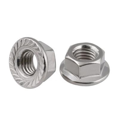 China Heavy Industry DIN6923 304 Stainless Steel Hex Nuts With M3-M16 Flange for sale