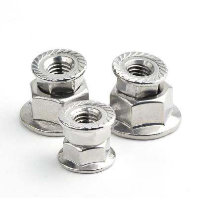 China Heavy Industry Stainless Steel Hex Flange Nuts for sale