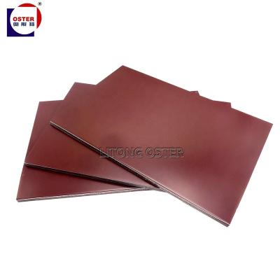 China Modern Coffee Color PVDF Red Aluminum Composite Panel 1220x2440mm ACM/ACP Sheet For Shop Office/Exterior Wall Building Cladding for sale