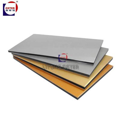 China Modern Oster Alcobond Construction Wall Cladding Decorative Aluminum Composite Panel 4mm ACP ACM Panels for sale