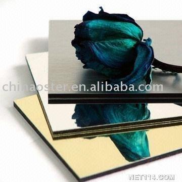 China Exterior Aluminum Composite Panel , Decorative Mirror Wall Panels for sale