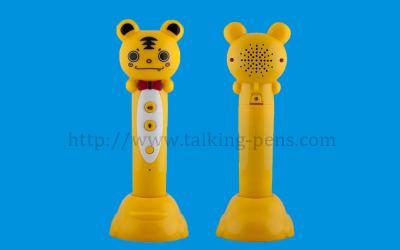 China Children Toy Electronic Sounding Pen Tiger / Frog Shape 3.5mm Earphone Jack for sale