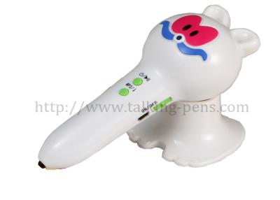 Chine Le stylo de enseignement de lecture de point de chat blanc adorable avec le support/enfants ferment à clef à vendre