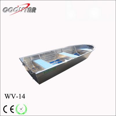 China Aluminum Deep V Type 14ft Aluminum Boat All Welded Fishing Boat For Sale for sale