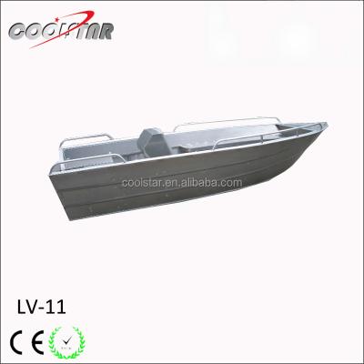 China 11ft small aluminum BT type aluminum fishing boat with all around bow fencel and gunwall for sale