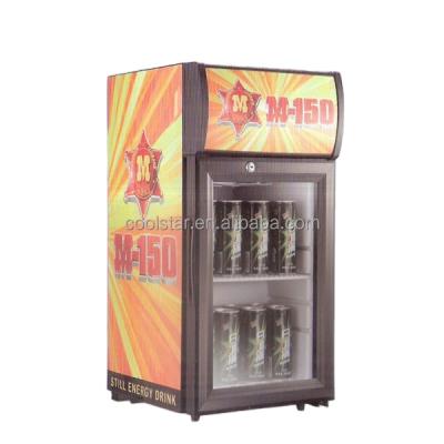 China Small Capacity Silent Single-temperature Mini Display Beverage Goods With Light Box for sale