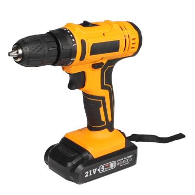 China 25Nm Impact Drill Lithium Battery 21V Screwdriver Auger Cordless Power Impact Drills 1300mA for sale